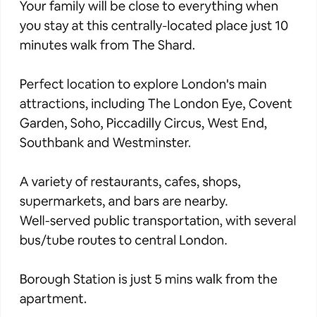 Appartamento Aprt 10Mins Walk From The Shard! Londra Esterno foto
