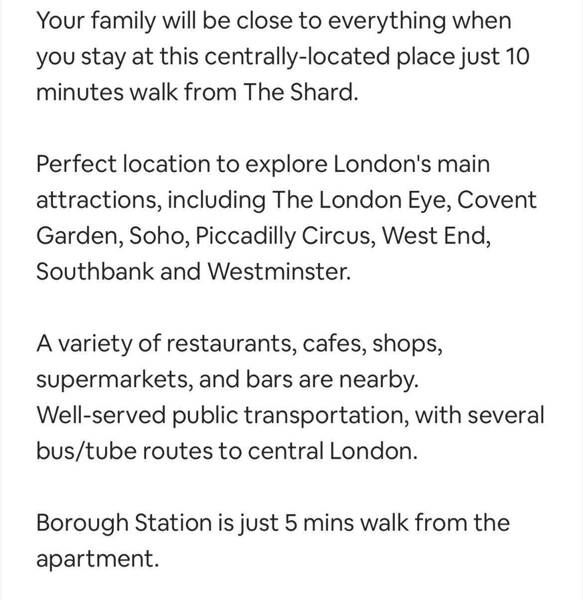 Appartamento Aprt 10Mins Walk From The Shard! Londra Esterno foto